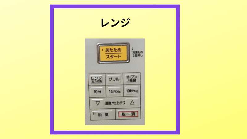 レンジの文字盤の紹介写真です。