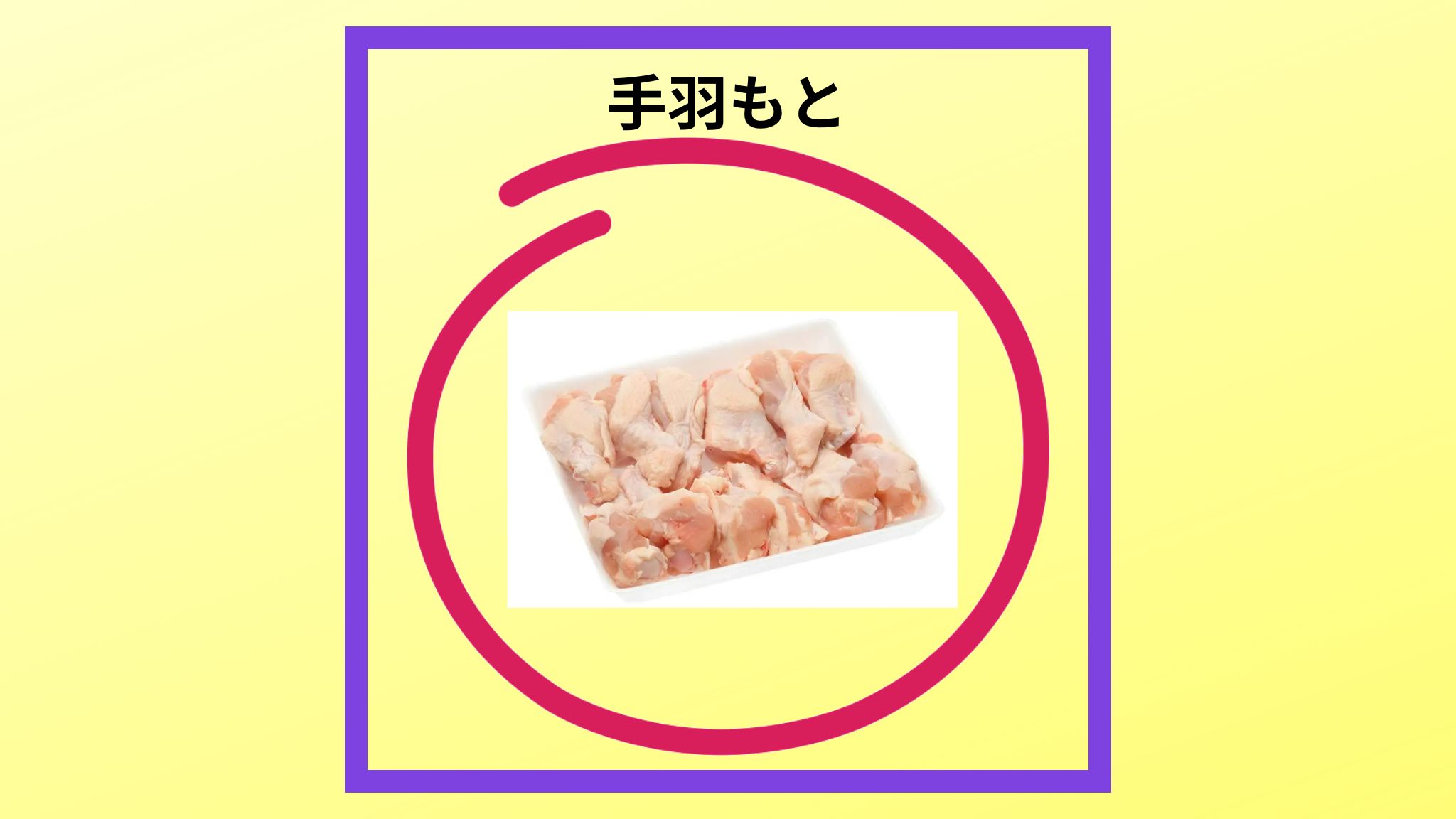 手羽もとの写真です。